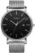 BUREI Herren-Armbanduhren,Minimalistische Analog-Quarz-Uhren für Männer mit Mesh-Band,Geschenke für Männer