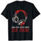 Lustige Videospiele Geschenkidee - Kann dich nicht hören - Ich zocke - Zocker Headset Gamer Unisex Gamer Klassisch T-Shirt Schwarz S
