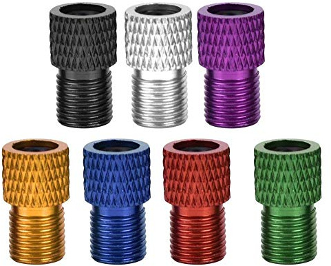 7 pièces Gonfleur Presta Valve Gonfler l'adaptateur de Valve pour Vélo de Route