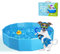 Nobleza - Foldable Dog Pool Dog Paddling Pool Swimming Pool Pet Paddling Pools for Cat Puppy Fish, Portable PVC Non-Slip Kids Outdoor Bathing Tub for Garden Patio Bathroom, Blue 80 * 20cm