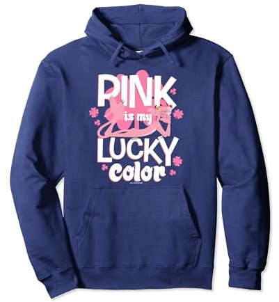 The Pink Panther Pink Is My Lucky Color Pullover Hoodie