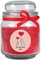 HS Candle Duftkerze im Bonbonglas Comic, Duft: Rose (Rot), 300g - Brenndauer bis zu 70 Stunden, Kerze aus Glas mit Duft