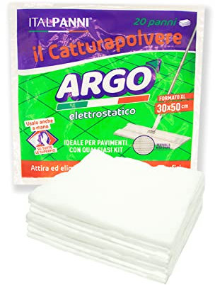 ITALPANNI - 200 Panni Cattura Polvere XL 30x50 cm - Elasticità e Texture Goffrata - Lava Pavimenti Casa per una Pulizia Profonda - Multiuso per Casa e Ufficio