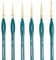 Transon Detail Thin Paint Brush Set 6pcs for Model Minature Craft and Art Painting Green