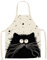 JFAN Karikatur Schürze Küchenschürze Für Damen Herren Katzen-Motiv Modische Aprons Lustige Schürze D-Blumenkatze 2
