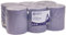 Grab 'n' Clean Lot de 6 rouleaux de papier de nettoyage jetable 1 pli pour distributeur à dévidage central Bleu
