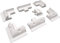 enjoy solar ABS Montage Set Solarmodul Halterung 7 Teile in Weiß mit Dachdurchführung, ideal für Wohnmobile Caraven Boot