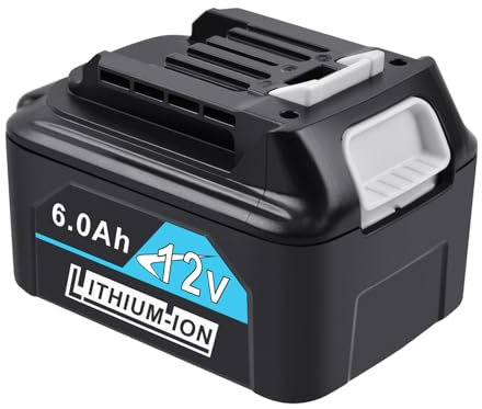 iPrize 12V 6000mAh Li-ion Batteria per Makita 12 V BL1015, BL1016, BL1020B, BL1021B, BL1040, BL1041B