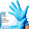 RMOVE 100 guanti in Nitrile Blu L senza polvere, senza lattice, ipoallergenici, guanti monouso per Estetisti, Tatuatori, Ambiti Medici, guanti per alimenti (L, Blu)
