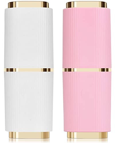 Zahnbürste Etui Reisebox, 2 Stück Zahnbürstenhalter, Zahnpasta Aufbewahrungsbox, Portable Zahnbürstenhülle Mundspülbecher, Kunststoff Zahnputzbecher Reise Zahnbürstenbox, Weiß + Pink