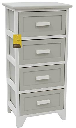 JVL Abingdon 3 Drawer Willow Storage Unit