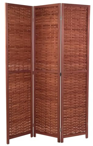 DESIGN DELIGHTS DIVISORIO per Ambienti Autumn | 3 Pezzi, 170x120 cm, bambù, paravento Marrone, divisorio Pieghevole, Parete divisoria Indipendente