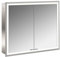 Emco Prime Facelift Lichtspiegelschrank, 800 mm, 2 Türen, Unterputzmodell, 9497, Farbe: Aluminium