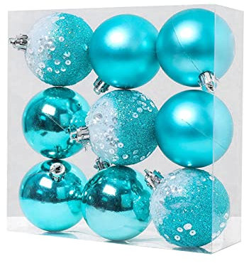 Haken Für Schaukel Decke Blaue Weihnachtskugeln Weihnachtsbäume Weihnachtsschmuck Geschenke Weihnachtsschmuck Gemüseschäler Mit Aufbewahrung (Blue, One Size)