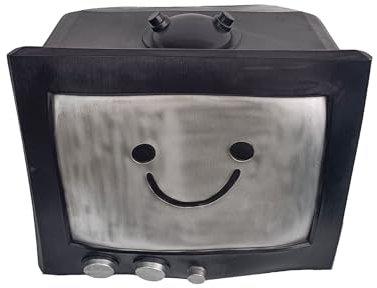 Anjinguang Horrorspiel Mask TV Man Speaker Man Cameraman Kopfmaske Latexhelm Cosplay Gesichtsmaske Halloween Fasching Kostüm Party Cosplay Kopfbedeckung Requisiten