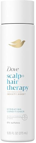 Dove Scalp + Hair Therapy Hydrating Conditioner, 273 ml, sulfatfrei, vegan, feuchtigkeitsspendend, für trockenes Haar