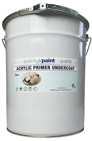 UK PAINT 5 Litres - Acrylic Primer Undercoat - Light Grey