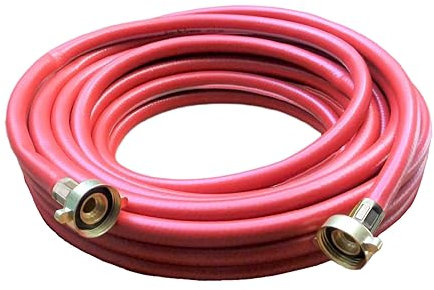 Heizungs Heizkörper Radiator Sanitär Füllschlauch Wasser Schlauch 3/4 Anschluss - PN 8 bar (1,0 m, rot)