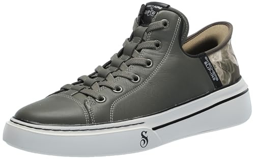 Skechers Snoop Dogg Snoop ONE-Double G Herren Slip-Ins Sneaker, Oliv/Blatt für mich (Leaf It to Me), 10
