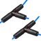 ThtRht 2 Pack POE Combiner Ethernet Splitter Waterproof Network Cable Splitter Adapter RJ45 1 to 2 Female Port Plug Socket Connector for POE Switch NVR Camera CCTV Surveillance Cam Outdoor