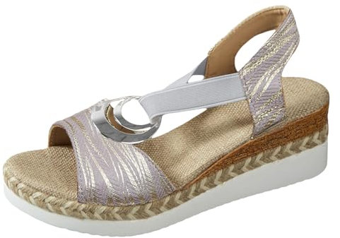 pvucpot Chaussures pour Femmes Sandales Sandale Compensee Femme Eté Compensé Chaussure Claquette Semelle Epaisse Nu Pieds Été Confortable Sandales Plates Été