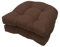 GYYFQH Stuhlkissen 2er Set Outdoor, Sessel Kissen Zurück Sitzkissen Pad 48x48 cm, Sitzpolster Für Outdoor Geeignet, Outdoor Gartenstuhlkissen，Wasserdichtes Stuhlkissen(Coffee)