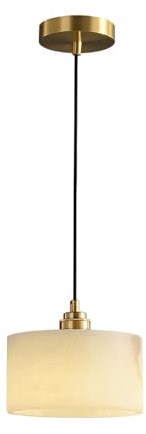 YCJXY Lámparas de araña, Iluminación Colgante de Oro Moderna for Isla de Cocina, lámpara Colgante cilíndrica de mármol for Isla de Cocina, Comedor, Dormitorio, Entrada, Pasillo