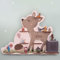 hellomini Tonie Regal Mädchen mit Wunschnamen - Personalisiertes Toniebox Regal fürs Kinderzimmer - Regal Tonie Figuren Mädchen - Toniebox Aufbewahrung (REH Druck)