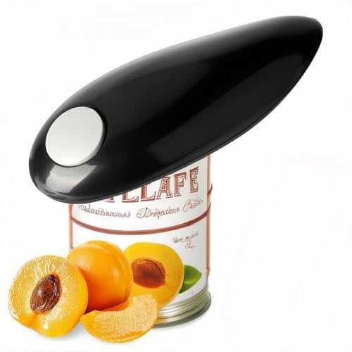 Cooks Professional Electric Can Opener,Automatic Can Openers for Seniors, Arthritic Patients A Great Kitchen Gadget,Hands Free Operation Can Openers,One Touch Design (Black)