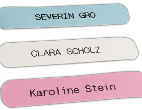 Namensschilder zum Aufbügeln (50)