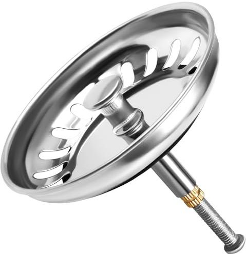 Dachiy Bouchon Evier Cuisine, Filtre Evier Cuisine Universel, Panier pour Bonde D'évier De Cuisine 80mm Crépine Universelle Acier Inoxydable, Bouchon Evier Cuisine Universel Crépine Cuisine