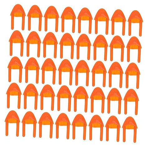 ibasenice 100 Stück Schnabel Zubehör basteln für bastelmaterial für DIY Dekoration Hai- Wasserspielzeug DIY-Mund basteln Munddekoration zum Selbermachen Plastik rot