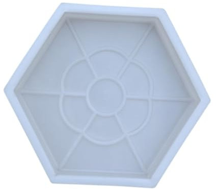 pistro Mattone esagonale per pavimentazione colorata, riutilizzabile, strumento per pavimentazione in pietra per giardino, patio, piastrelle, fai da te, paesaggistica, 12 x 4 cm