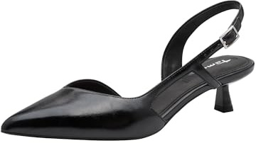 Tamaris Damen Sling Pump mit Stilettoabsatz, schwarz, 40 EU