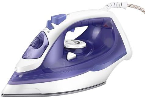 2400W Dampfbügeleisen mit 110g Dampfstoß, 40g Dauerhaftdampf, Selbstreinigungsfunktion, Tropfstopp, Vertikaldampffunktion