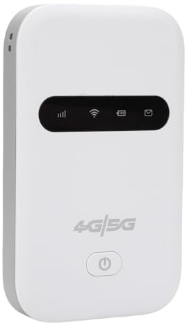 Dpofirs Hotspot Mobile 4G LTE | Router WiFi Ultra Fast 300 Mbps, Batteria da 3000 MAh, 10 connettività del Dispositivo, Portatile per Viaggi/auto/esterno