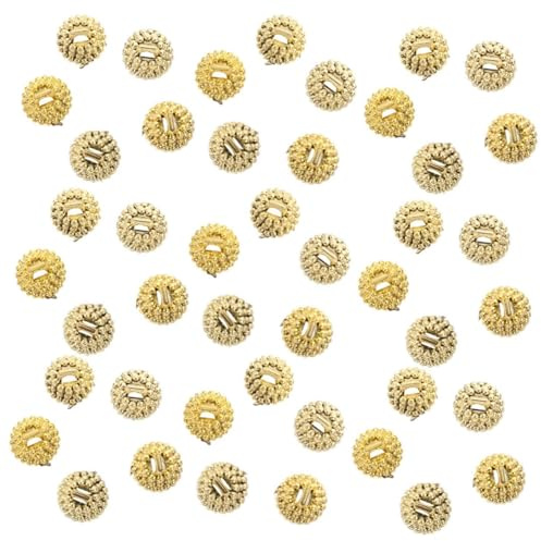 OFFSCH 100 Stück Kunststoff Weihnachtskugel Hütchen Kappen DIY Ornament Aufhänger für Christbaum Weihnachtsdeko Basteln Party Dekoration Langlebig und Einfach zu Montieren
