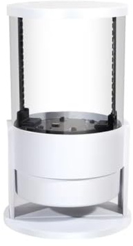 Gosera Cylinder 3D Holographic Fan Screen with LED Lamp Beads, Full 360° Viewing Angle, WIFI Connection for Effective Ads