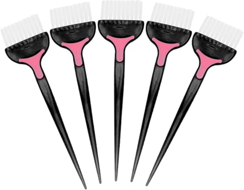 Angoily 5 Stück Haarfärbe Applikatorpinsel Ergonomisch Langlebig Friseurzubehör für Salon und Zuhause Geeignet für Haarfärbung und Haartönung
