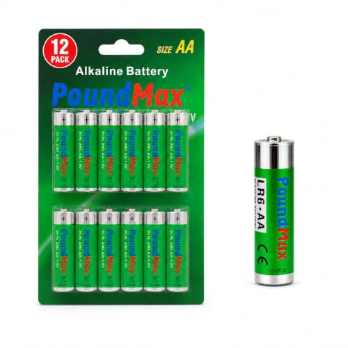 12 x AA LR6 1.5 V Alkaline High-Performance Batteries Powerful and Durable LONG LASTING Compatible for Toys Computer Accessories, Torches and Radio, Clocks, Microphone more ...