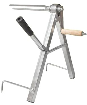 Metall-Schlauchaufroller, faltbar & tragbar (45x20 cm) – Manueller Schlauchwickler für Feuerwehr-Wasservorrat und Gartenbewässerung, robuste Ausführung