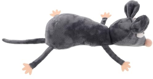 FUNNETOYU Funny Plush Rat Door Stopper Animal Shaped Cartoon Door Stop for Bedroom and Office with Non-Slip Floor Wedge