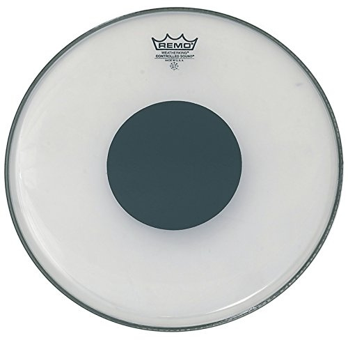 Remo Controlled Sound Clear Black DotTM Drumhead Controlled sound, transparent, black, dot bass 24 transparent