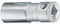 GEDORE Zündkerzeneinsatz mit Haltefeder 18 mm 1/2 Zoll, 1 Stück, 57