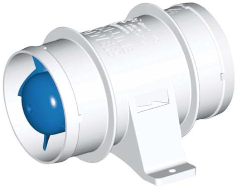 Rule In Line Marine Bilge Blower, Slip On Connections, Efficient and Quiet High Volume Air Flow,3 inch