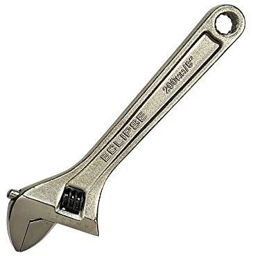 Eclipse Professional Tools ADJW8S 8 Adjustable Wrench Standard Handle