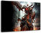 Dark Darksiders Format 100x70 cm fertig gerahmte Kunstdruckbilder als Wandbild - Billiger als Ölbild oder Gemälde - KEIN Poster oder Plakat