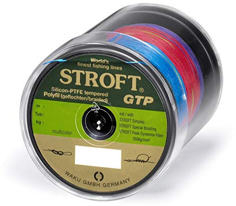 WAKU Schnur STROFT GTP Typ R Geflochtene 500m Multicolor R7-0,300mm-18kg