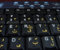 Qwerty Keys Persisch transparente Tastaturaufkleber mit Gelben Buchstaben - Geeignet für Jede Tastatur