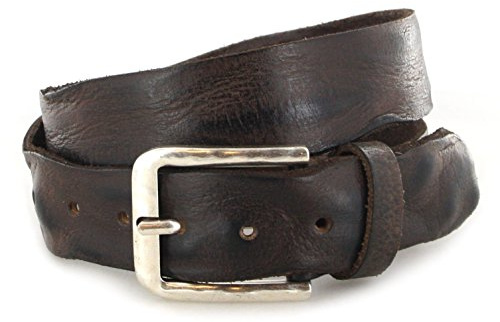 VANZETTI Herren Ledergürtel Made in Germany dunkelbraun 100